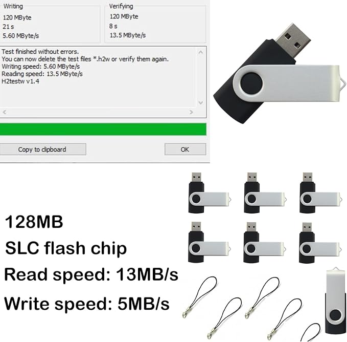lcwamy 128MB Flash Drives 100 Pack USB Drives Bulk USB Flash Drive 100 Pack - Image 2