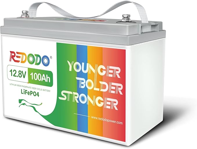 Redodo 12V 100Ah LiFePO4 Battery, 12 Volt lithium batteries by PrimeDayRedodoSaveup55