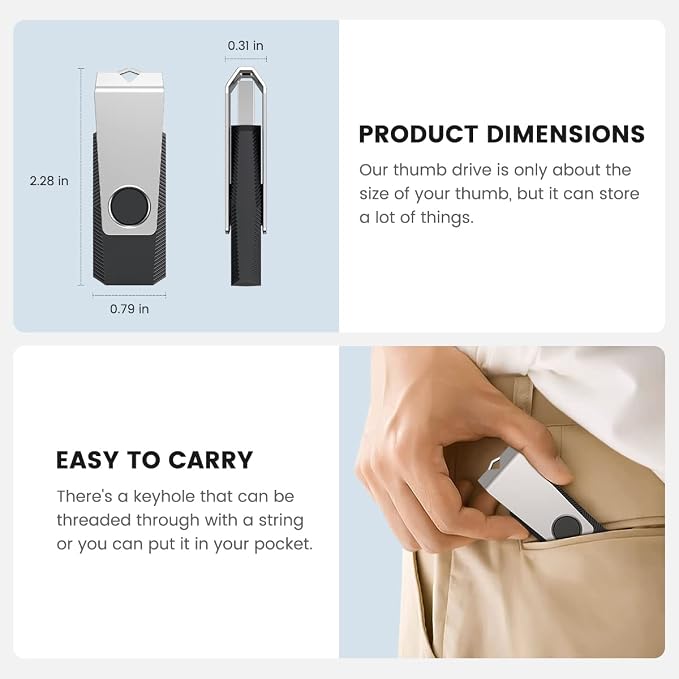 Aiibe 32GB Flash Drive 10 Pack 32GB USB 3.0 Flash Drive Thumb Drives USB Drive - Image 4