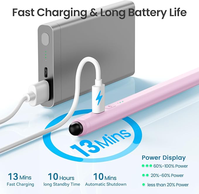 Stylus Pen for iPad, 13 mins Fast Charge Pencil - Image 2