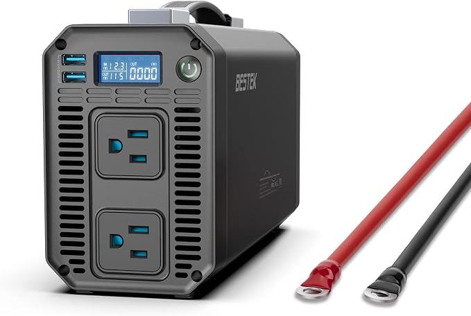 BESTEK 1200 Watt Power Inverter, 12V DC to 110V AC Car Inverter - Image 8