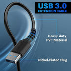 3 Pack USB 3.0 Extension Cable 10 Feet, USB A Male to Female Extender Cord - Image 6