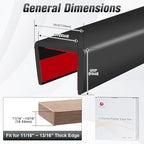 Rubber Edge Trim, Self Adhesive U Channel Edge Trim, Big Size U Shaped Trim - Image 2
