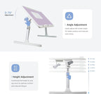 Laptop Lap Desk Include Cooling Fan, Adjustable Lap Desk - Image 3