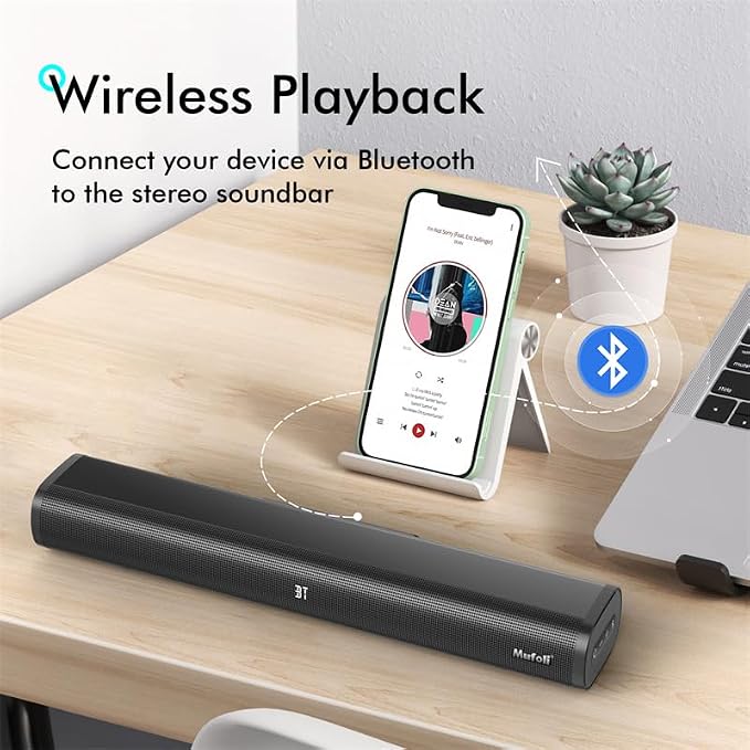 Sound Bars for TV with Subwoofer 2.1 CH 120W Soundbar for TV, for PC, Surround - Image 5