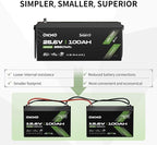 OKMO 24V 100Ah LiFePO4 Lithium Battery - Image 7