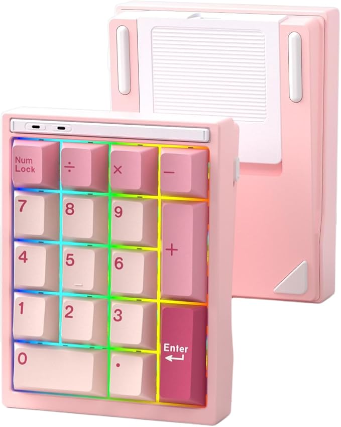 BOYI Y17 Aluminum Mechanical Numpad, Wireless RGB Numeric Keypad, Quick Release by BOYI
