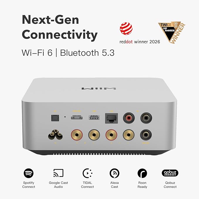 WiiM Amp Ultra with Voice Remote 2 | 100W Streaming Amplifier with Premium ESS - Image 2