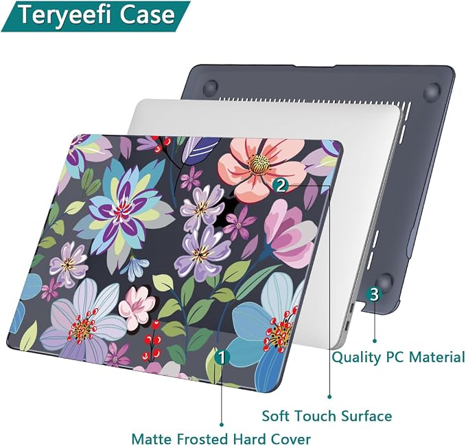 Teryeefi for MacBook Pro 13 inch Case M2 M1 2025 2022 2021-2016 Release fits - Image 5