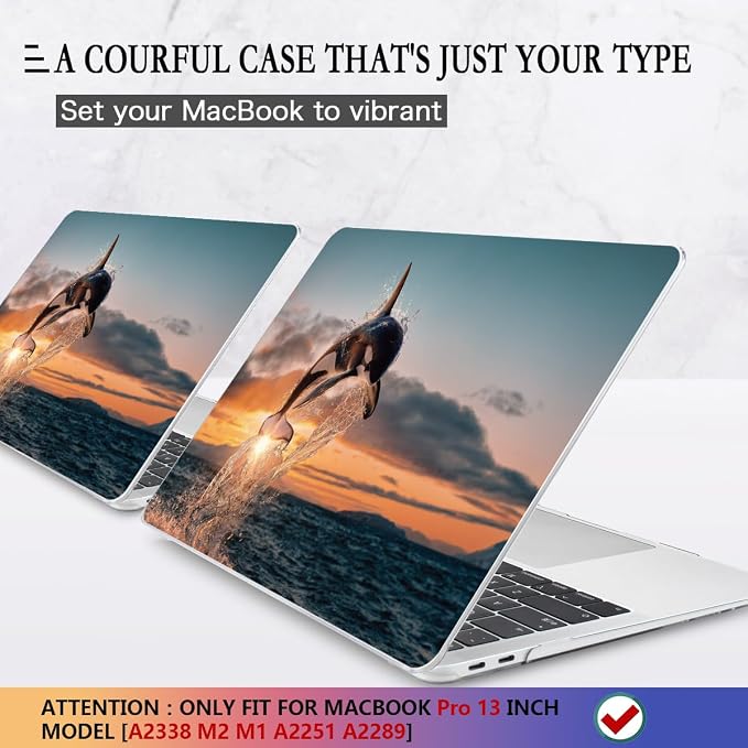 CISSOOK Compatible with MacBook Pro 13 inch Case 2023 2022 2021 2020 Release M2 - Image 3