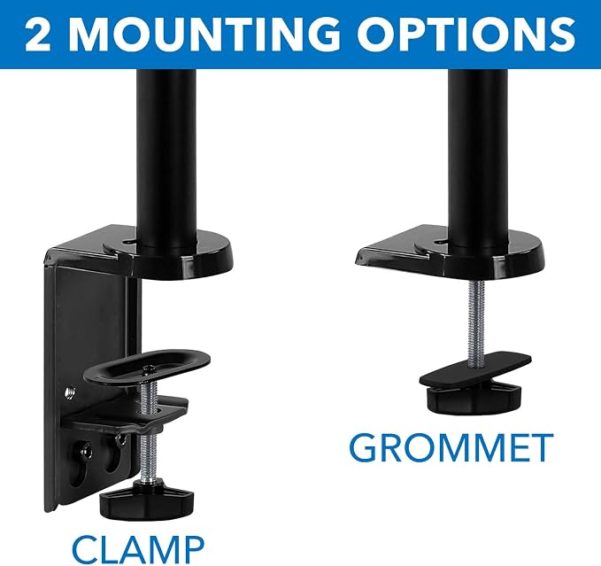 Mount-It! Single Monitor Arm Mount | Desk Stand | Full Motion Height Adjustable - Image 6