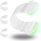 Rapink Patch Cables Cat6 0.5ft, Ethernet Patch Cable 10G Support, Cat 6 Patch by Rapink