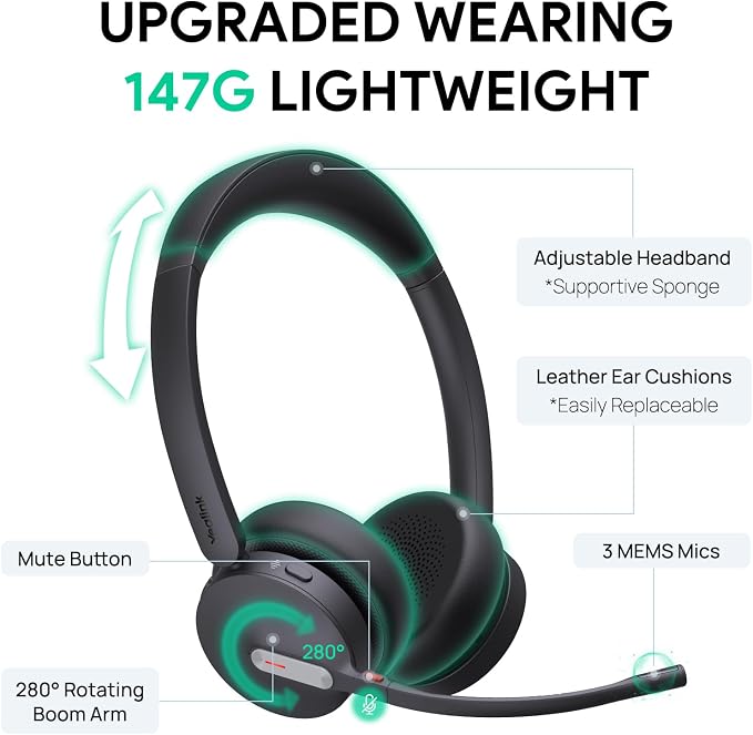 Yealink BH70 Dual UC Wireless Headset - Image 7