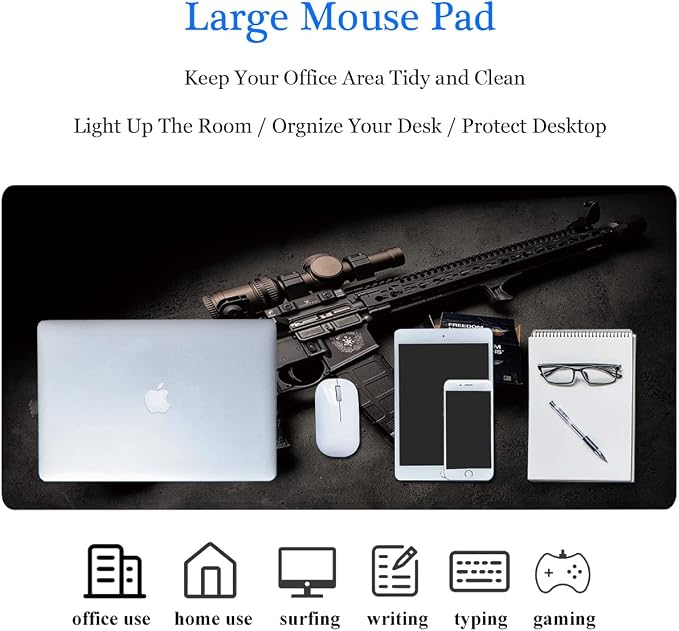 RTGGSEL 31.5x11.8 Inch Non-Slip Long Extended Large Gaming Mouse Pad - Image 7