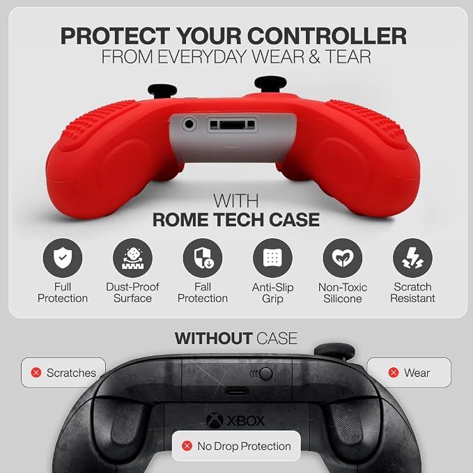 for Xbox Controller Series X/S Silicone Protective Cover, Soft Skin Xbox - Image 5