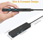 USB Hub 3.0 Splitter, TSUPY USB 3.0 Hub Multi USB Adapter Port Expander - Image 7