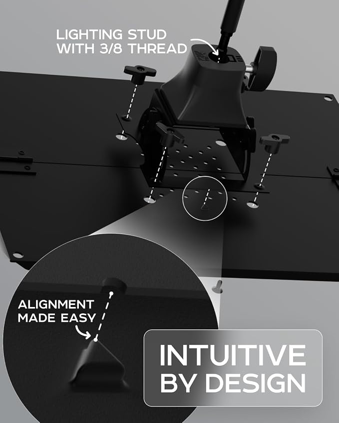 Projector Tripod Stand, Height Adjustable 27" to 62" & Floor Projector Stand - Image 8