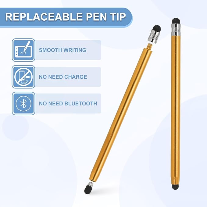 PATIKIL 5 Pcs Stylus Pens for Touch Screens, 2 in 1 High Sensitivity Universal - Image 4