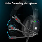 Gaming Headset with Microphone for Pc, Xbox One Series X/s, Stereo Wired Noise - Image 3