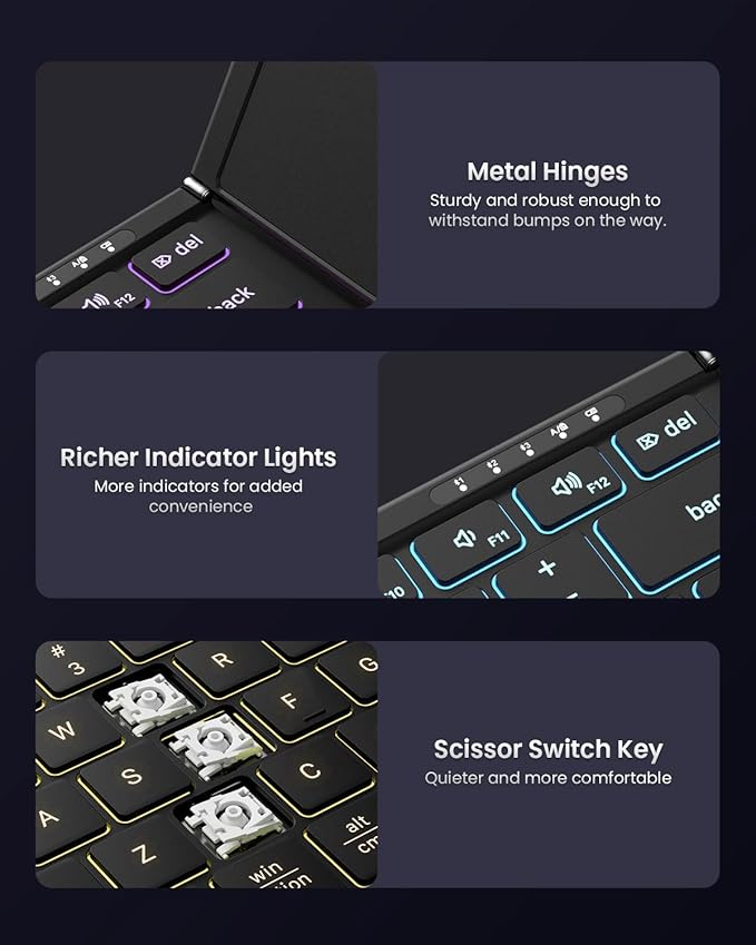 Samsers Foldable Bluetooth Keyboard - Image 8