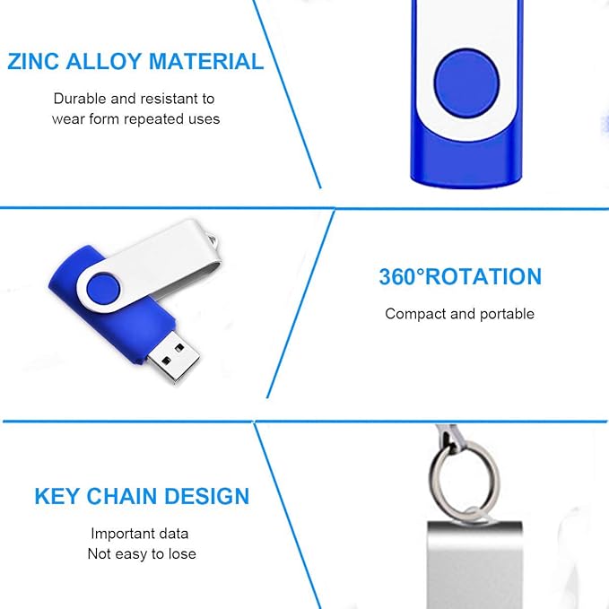 EASTBULL 4GB USB Bulk Flash Drives 100 Pack USB 2.0 Flash Drives Bulk USB - Image 3