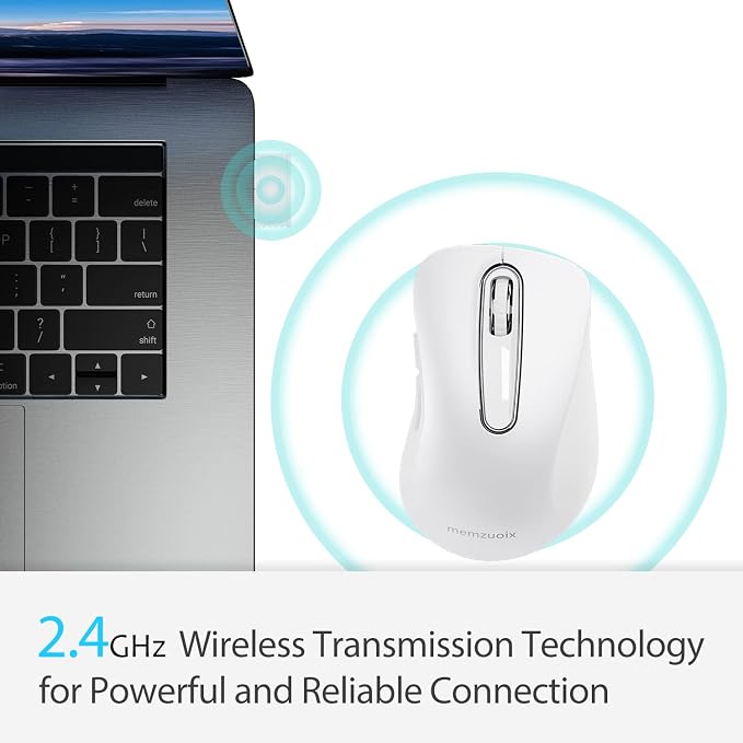 memzuoix 2.4G Wireless Mouse, 1400 DPI Computer Mice - Image 4