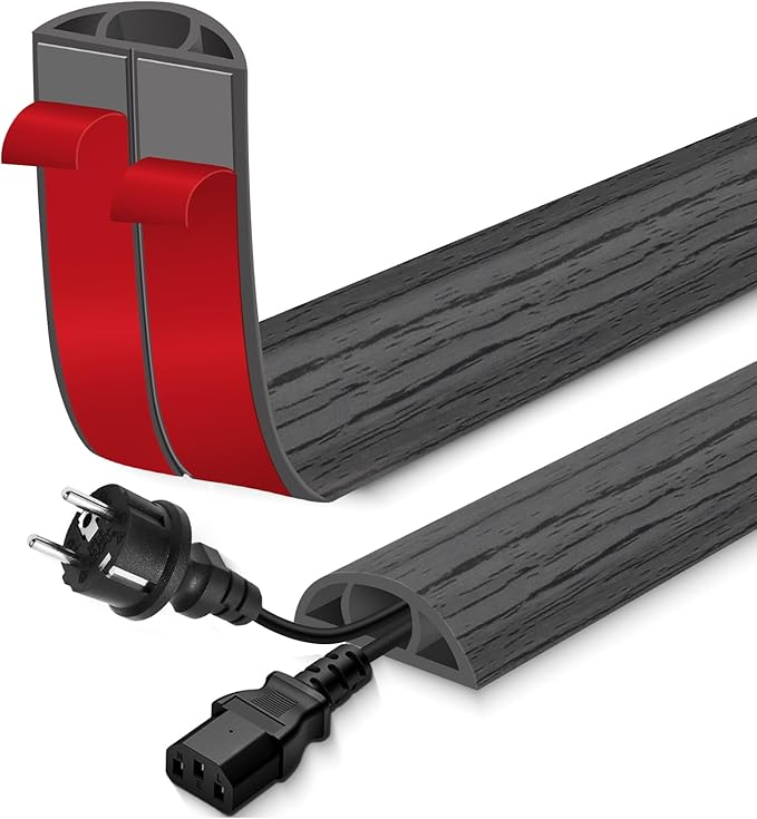 Floor Cord Cover for Wires on Floor Self Adhesive Cord Hider Floor Cable by EYAYEN