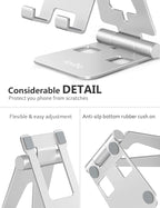 Cell Phone Stand for Desk, Adjustable Desktop Phone Holder Stand, Foldable - Image 3