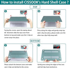 CISSOOK Compatible with MacBook Air 13.6 inch Case 2025 2024 2022 Release Model - Image 8