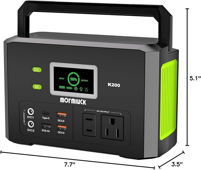 Portable Power Station 200W, 118Wh solar power station - Image 8