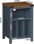Record Player Stand with Vinyl Record Storage Holds up to 160 Albums, Large - Image 3