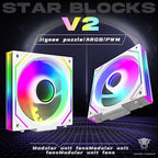 Jungle Leopard Interstellar V2 120mm PC Reverse Blade Case Fan Infinity Mirror - Image 2