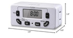 Fosmon 7 Day Digital Timers for Electrical Outlets, Indoor Plug-in Light Timers - Image 9
