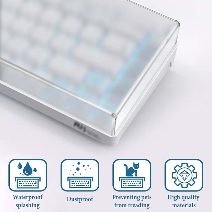 GEEKRIA 65% Keyboard Dust Cover, Acrylic Dust Cover - Image 3