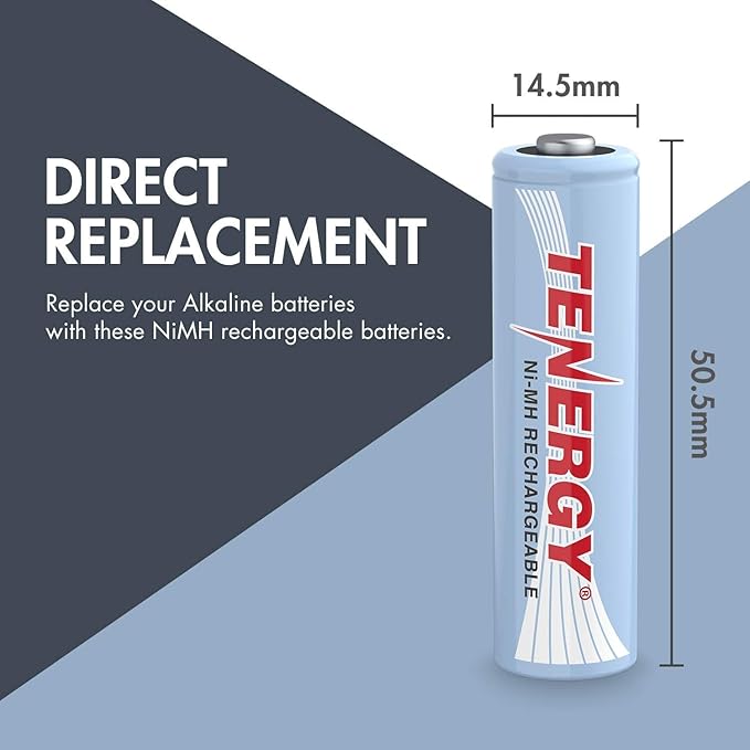 Tenergy AA Rechargeable Battery, High Capacity 2500mAh NiMH AA Battery - Image 6