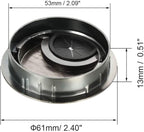 uxcell Cable Hole Cover, 2.1Inch/53mm Zinc Alloy Desk Wire Cord Cable Grommets - Image 2