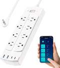 2 Prong Smart Power Strip, Yozisital 2 Prong to 3 Prong Outlet Adapter by Yozisital