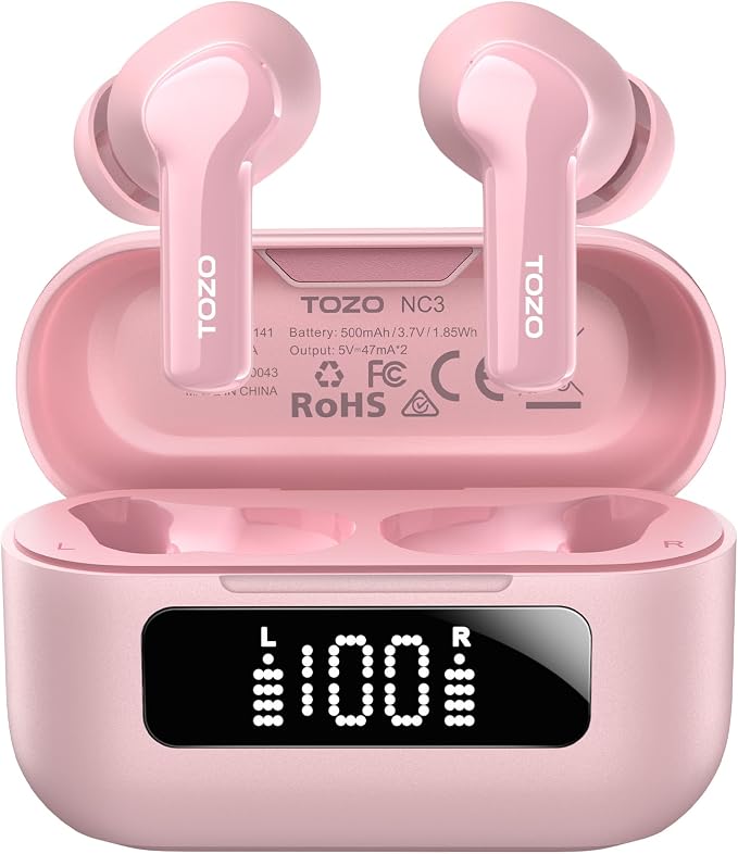 TOZO NC3 Hybrid Active Noise Cancelling Wireless Earbuds by TOZO