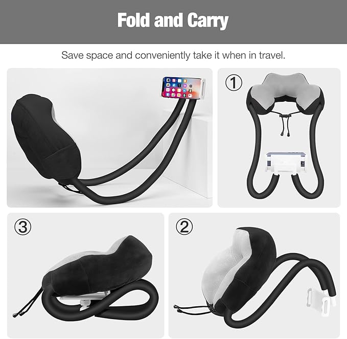 MoKo Neck Phone Holder, Lazy Gooseneck Phone Pillow Holder Bracket, 360° Rotate - Image 6