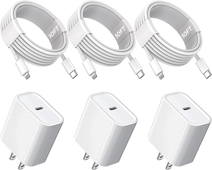 10FT iPhone Fast Charger by TrimDish