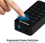 SABRENT 36W 7 Port USB 3.0 Hub - Image 5