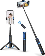 ATUMTEK Selfie Stick Tripod, Extendable 3 in 1 Aluminum Bluetooth Selfie Stick by ATUMTEK
