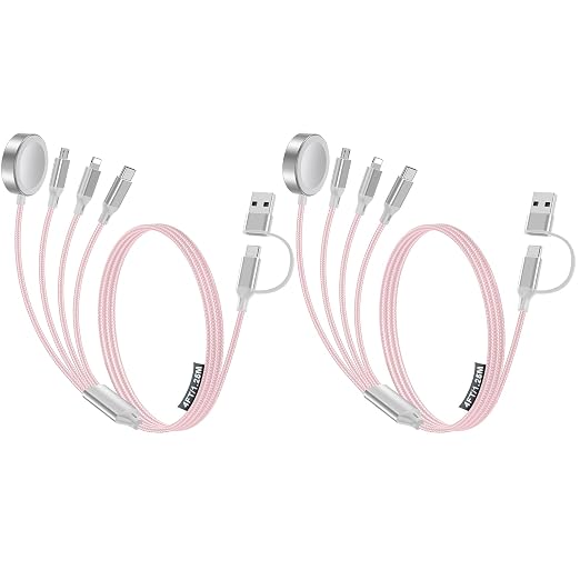 2 Pack Charging Cable for Apple Watch Charger/Samsung/iPhone Charger, by HitfineLLC