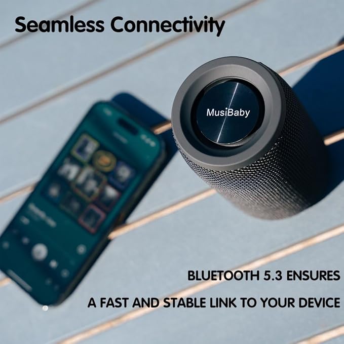 Bluetooth Speaker, MusiBaby M68 Small Portable Speaker:Speaker - Image 7
