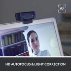 Logitech C920S HD Pro Webcam, Full HD 1080p/30fps Video Calling, Light - Image 4