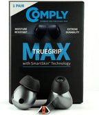 Comply TrueGrip MAX | Premium Memory Foam Replacement Earbud Tips by ComplyFoam