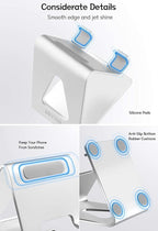 Cell Phone Stand for Desk, Desktop Phone Holder, Aluminum Mobile Phone Stand - Image 5