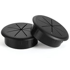 HYCC 2 Pack 2-3/8 Inch Flexible Desk Grommet, Organize Wires and Cables on by HYCC