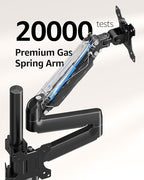 MOUNTUP Triple Monitor Mount, Triple Monitor Desk Mount - Image 7