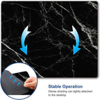Black Marble Mouse Pad, Square Waterproof Mouse Pad Non-Slip Rubber Base - Image 6